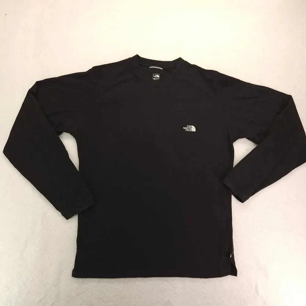 The North Face Long Sleeve Pullover Sweatshirt Mens Size Medium M Black